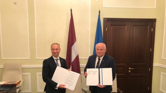 Tieslietu ministrs parakstīja saprašanās memorandu ar Ukrainas Vicepremjeru